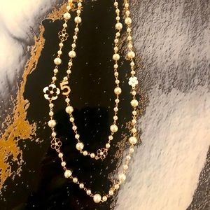 Designer Inspired double strand Faux Pearl